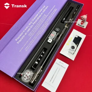 Transk Premium Metal Pool Cue Set With Box 10.5/11.8/12.5mm Tip Adjustable Balance Weight Black/Gold/Red/Purple Options, Professional Billiard Stick for Advanced Players